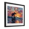Stupell Industries Sunset Surf Elephant Framed Print Under Glass, design by Ziwei Li
